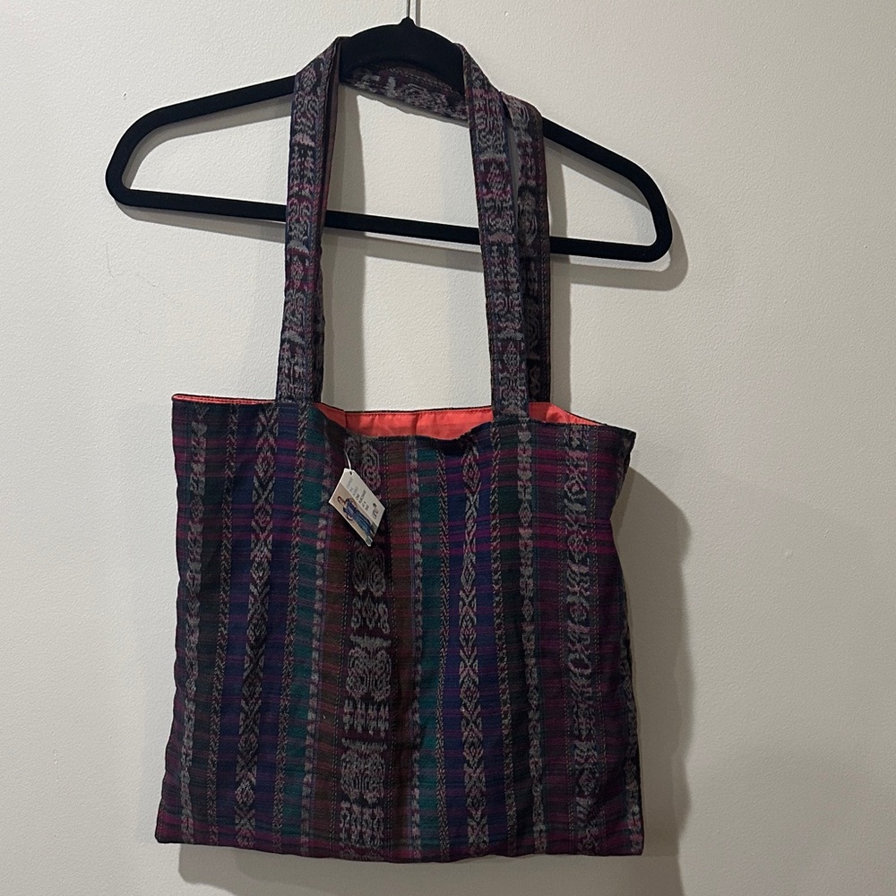 Lumily Fair Trade 100% Cotton Multicolor Patterned Tote Bag- Eco-Friendly